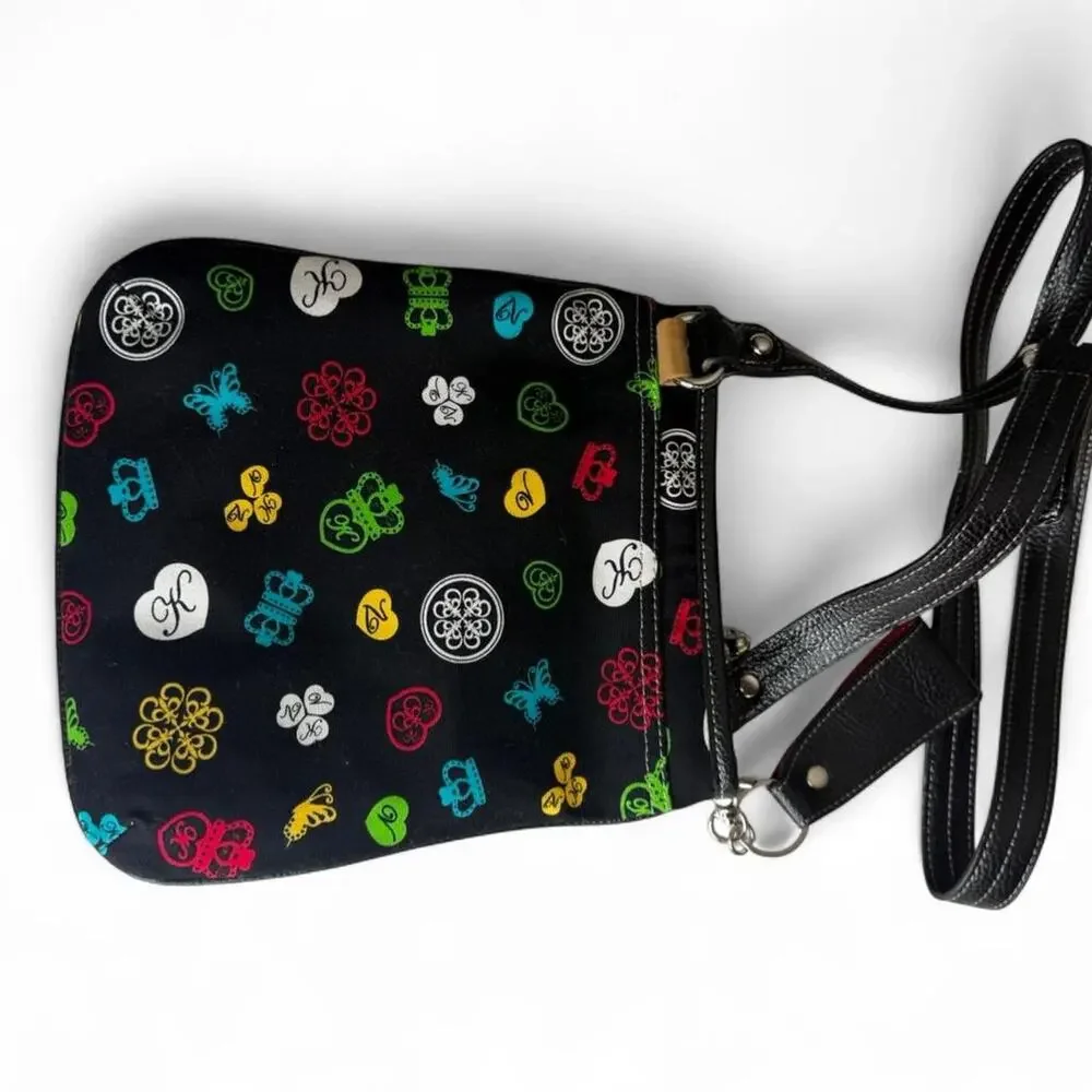 Kathy Van Zeeland Y2K Graffiti Monogram Crossbody Bag